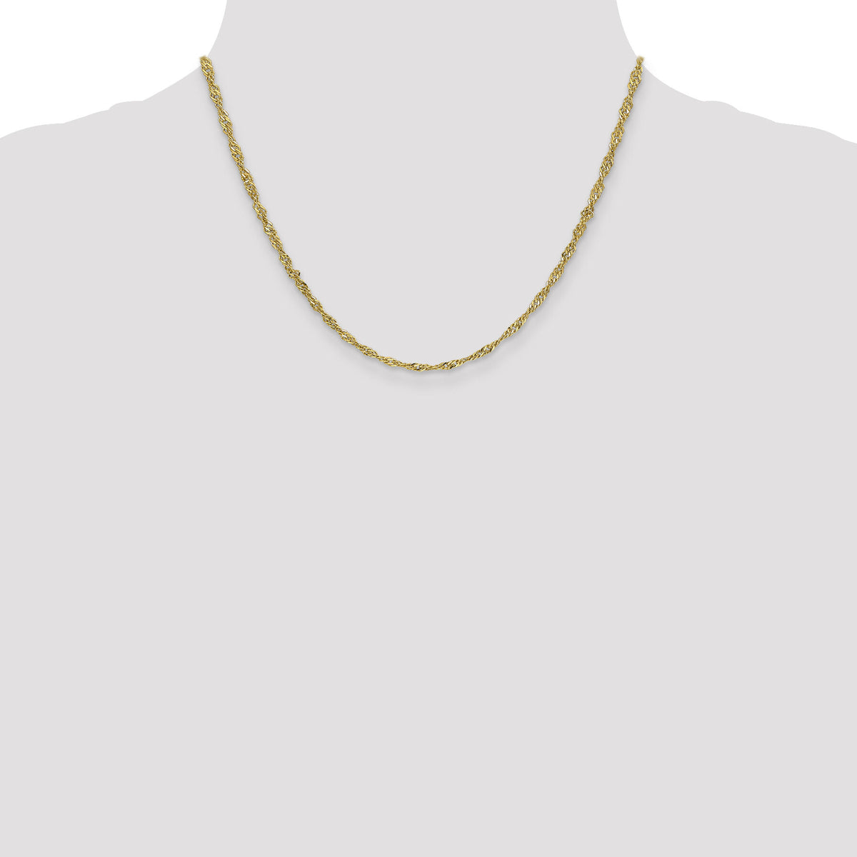 14k 2.75mm Lightweight Singapore Chain-BC149-18