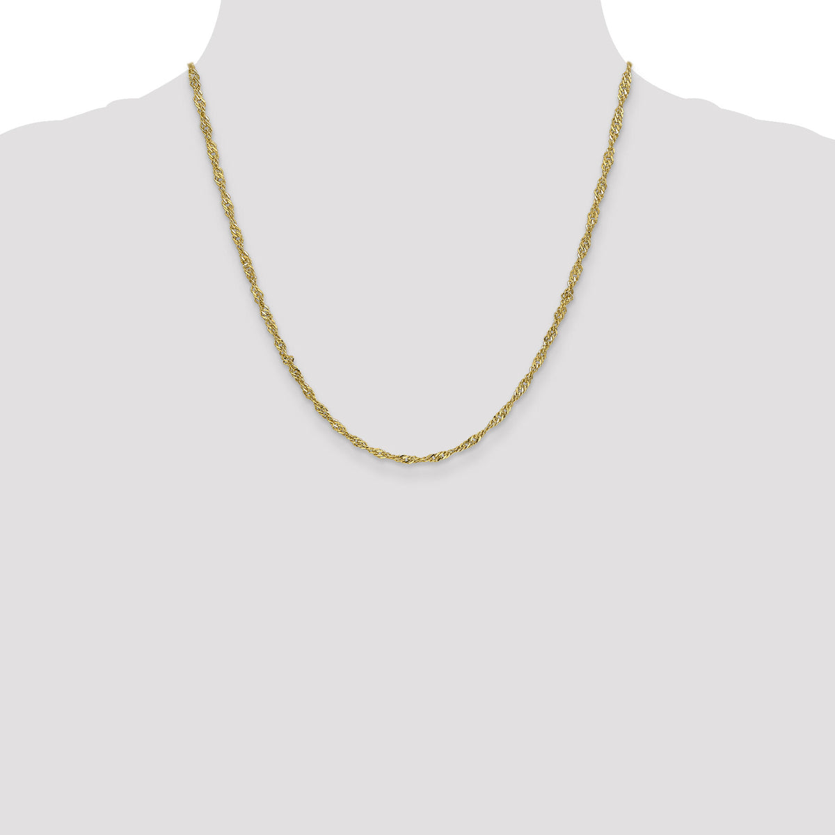 14k 2.75mm Lightweight Singapore Chain-BC149-20