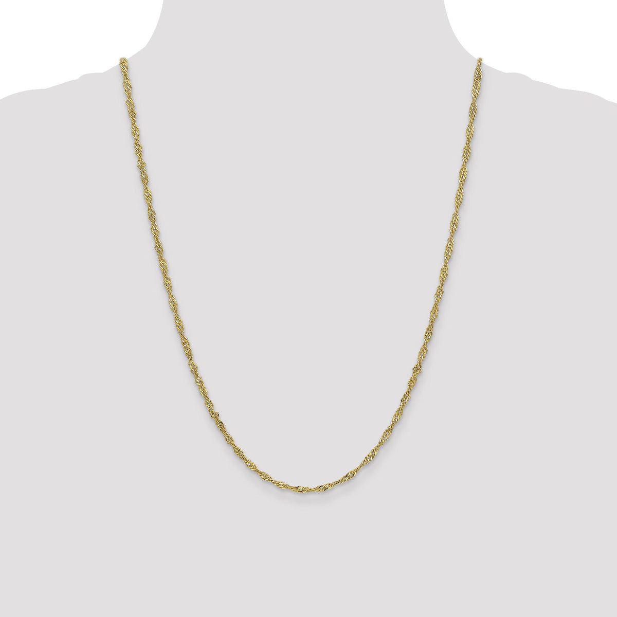 14k 2.75mm Lightweight Singapore Chain-BC149-24