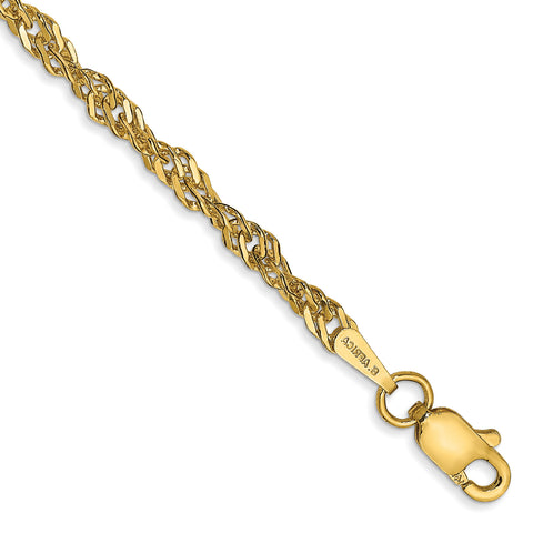 Gold Singapore Anklet