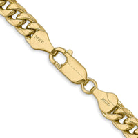 14k 6mm Semi-Solid Miami Cuban Chain-BC154-24