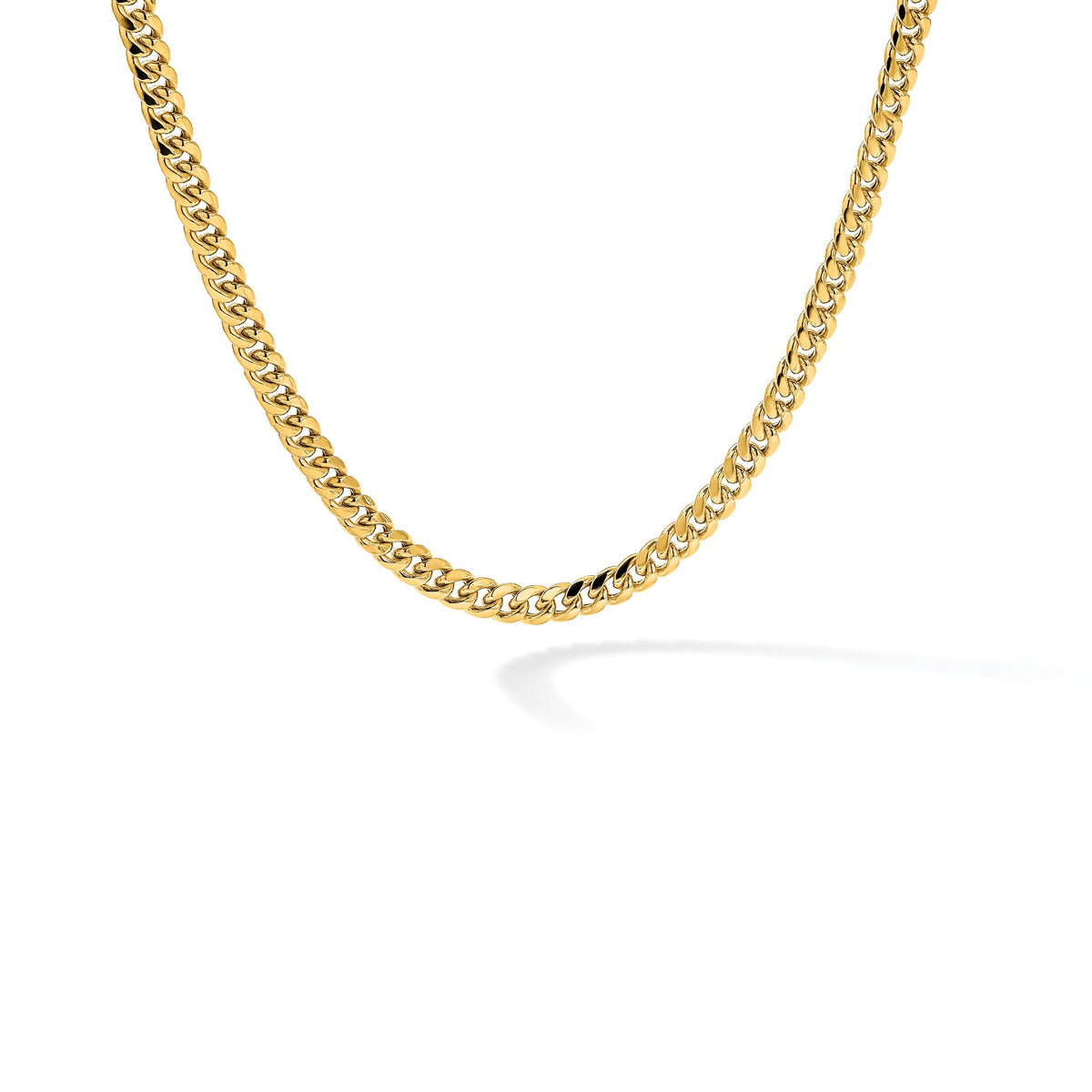 14k 6mm Semi-Solid Miami Cuban Chain-BC154-26