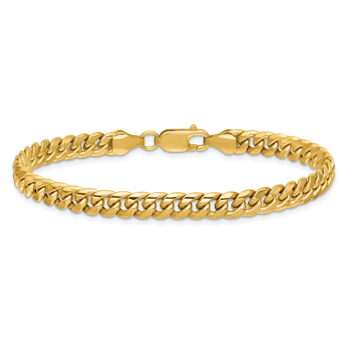 14k 6mm Semi-Solid Miami Cuban Chain-BC154-8