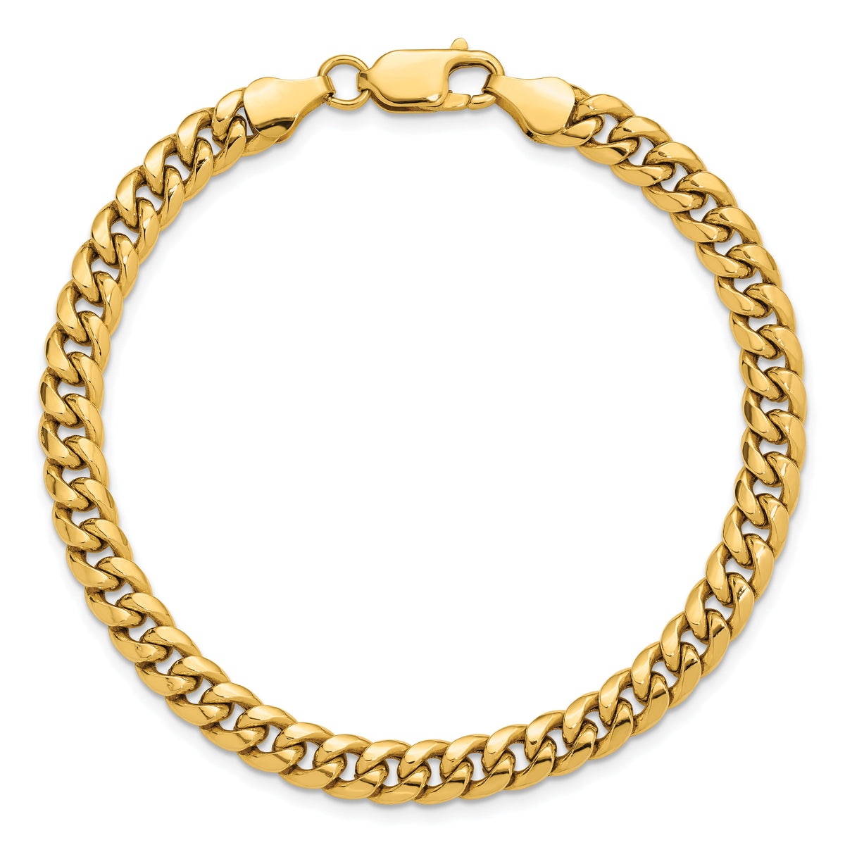 14k 6mm Semi-Solid Miami Cuban Chain-BC154-8