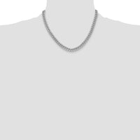 14k White Gold 6mm Semi-Solid Miami Cuban Chain-BC154W-18