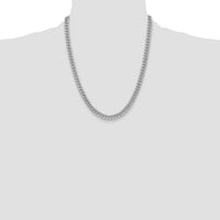 14k White Gold 6mm Semi-Solid Miami Cuban Chain-BC154W-22