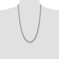 14k White Gold 6mm Semi-Solid Miami Cuban Chain-BC154W-26