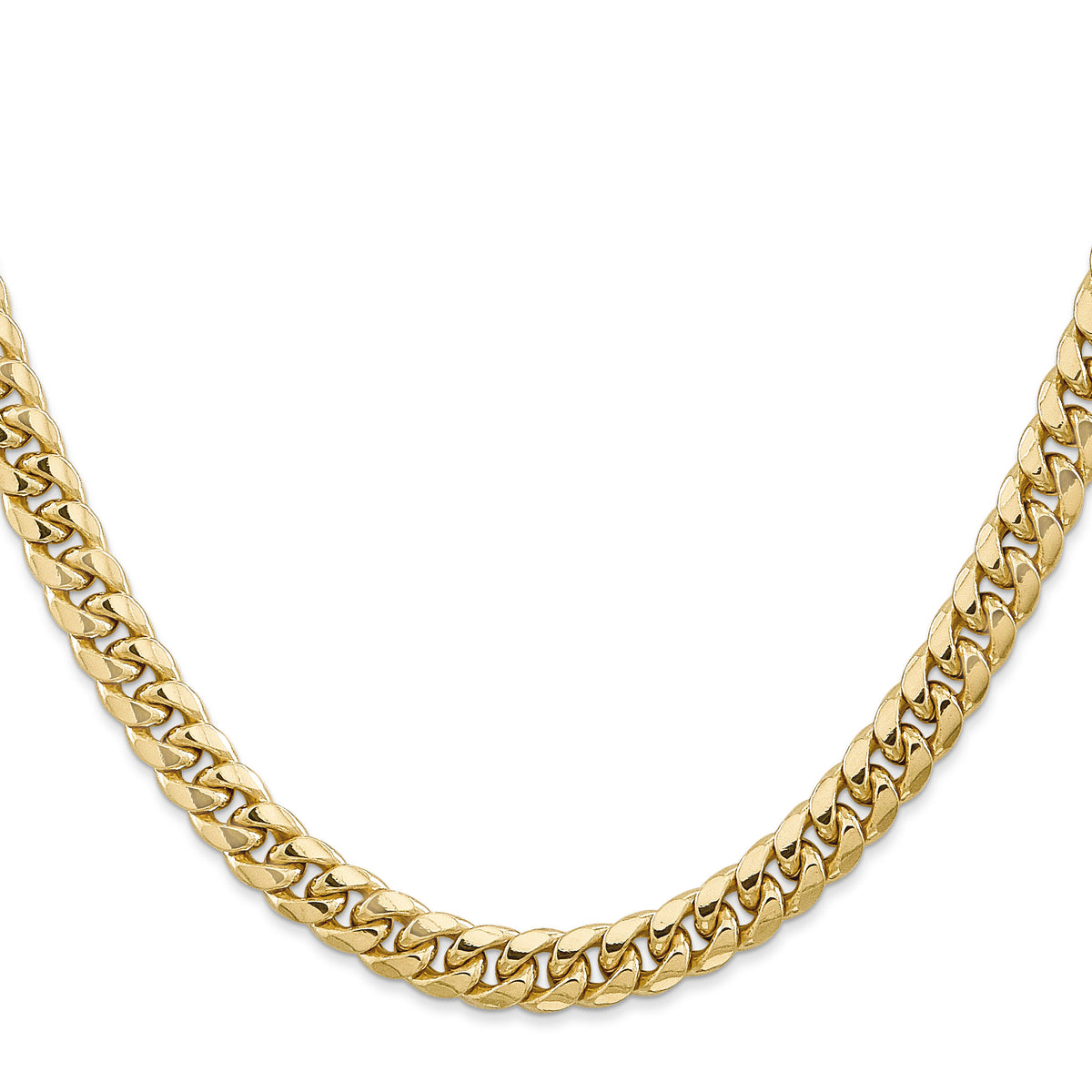 14k 6.75mm Semi-Solid Miami Cuban Chain-BC155-20