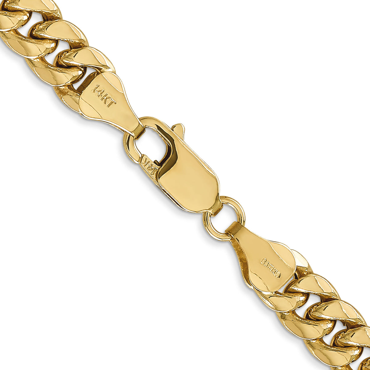 14k 6.75mm Semi-Solid Miami Cuban Chain-BC155-20