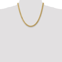 14k 6.75mm Semi-Solid Miami Cuban Chain-BC155-20