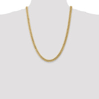 14k 6.75mm Semi-Solid Miami Cuban Chain-BC155-24