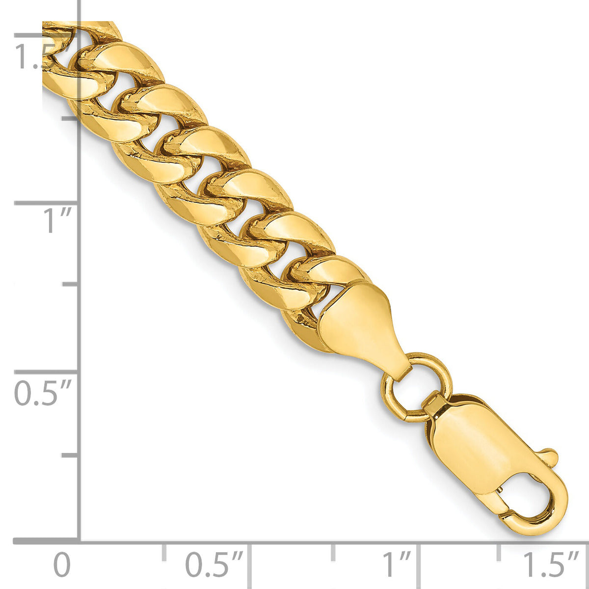 14k 6.75mm Semi-Solid Miami Cuban Chain-BC155-7