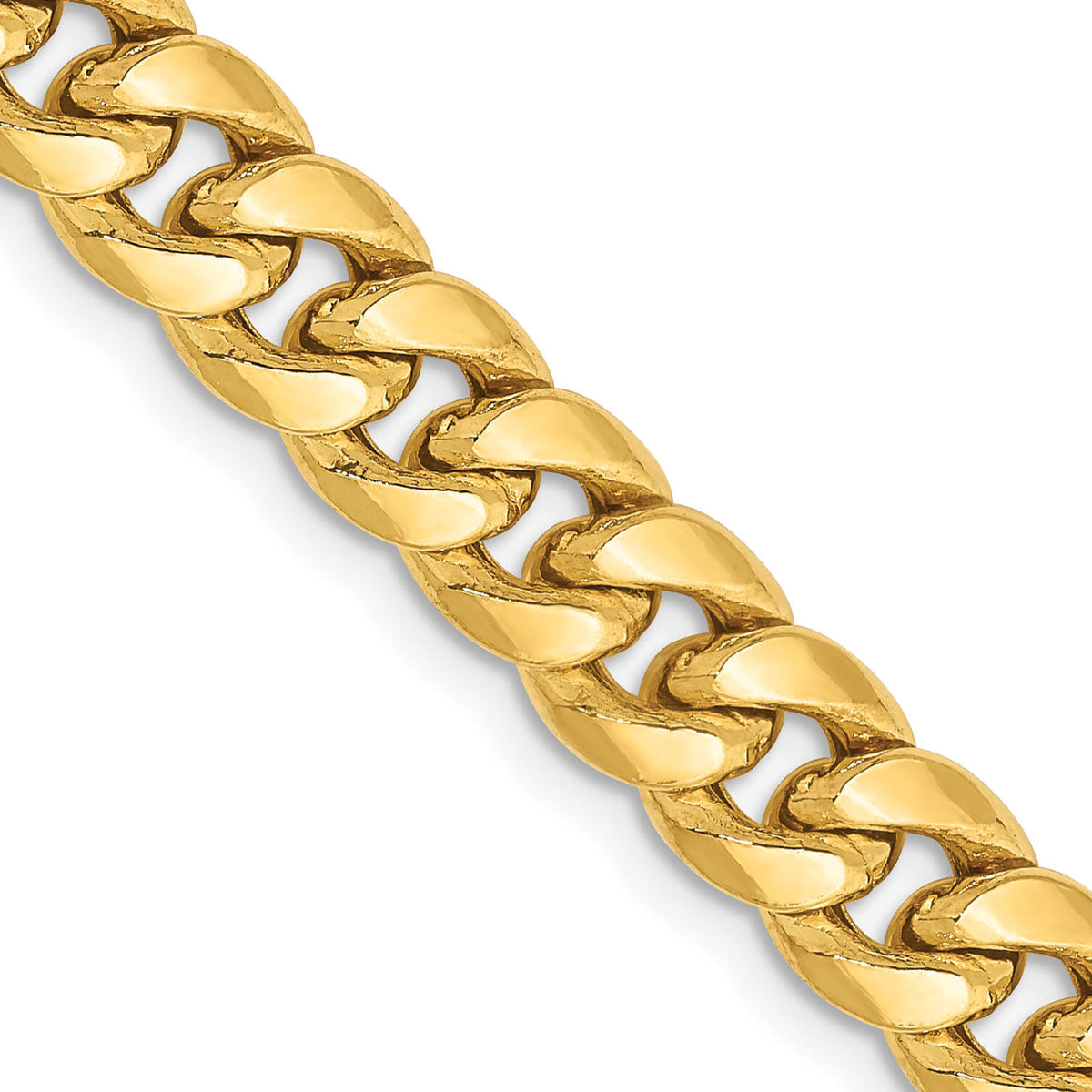 14k 6.75mm Semi-Solid Miami Cuban Chain-BC155-20