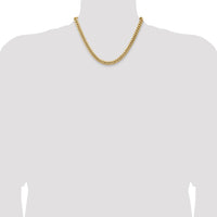 14k 7.3mm Semi-Solid Miami Cuban Chain-BC156-18