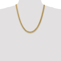 14k 7.3mm Semi-Solid Miami Cuban Chain-BC156-22