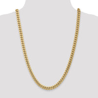 14k 7.3mm Semi-Solid Miami Cuban Chain-BC156-26