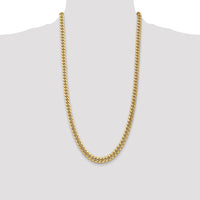 14k 7.3mm Semi-Solid Miami Cuban Chain-BC156-28