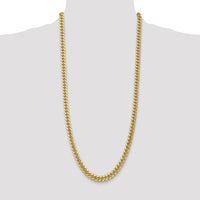 14k 7.3mm Semi-Solid Miami Cuban Chain-BC156-30