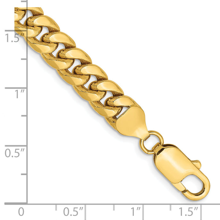 14k 7.3mm Semi-Solid Miami Cuban Chain-BC156-7