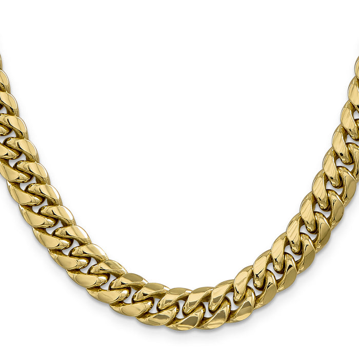 14k 9.3mm Semi-Solid Miami Cuban Chain-BC157-20