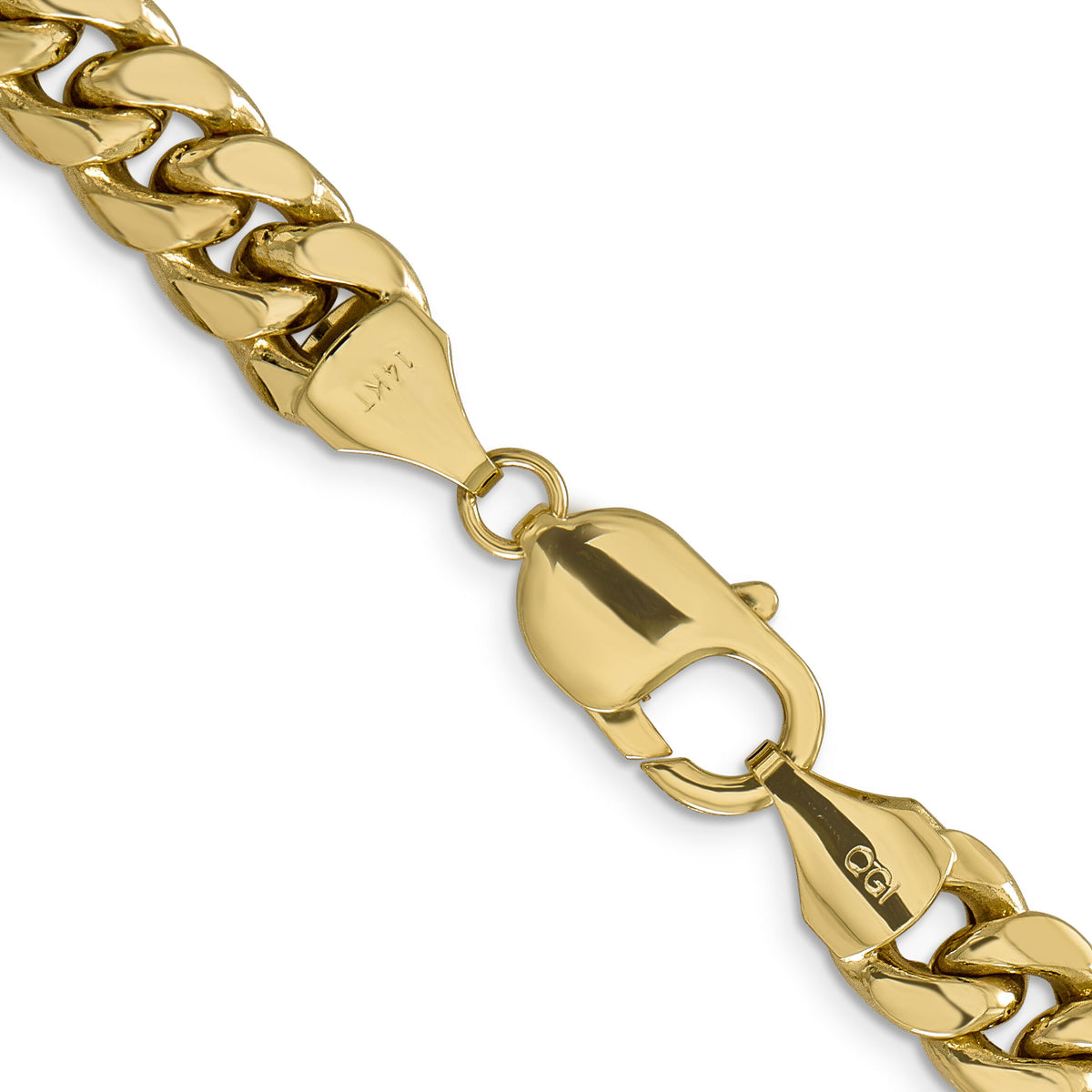 14k 9.3mm Semi-Solid Miami Cuban Chain-BC157-30