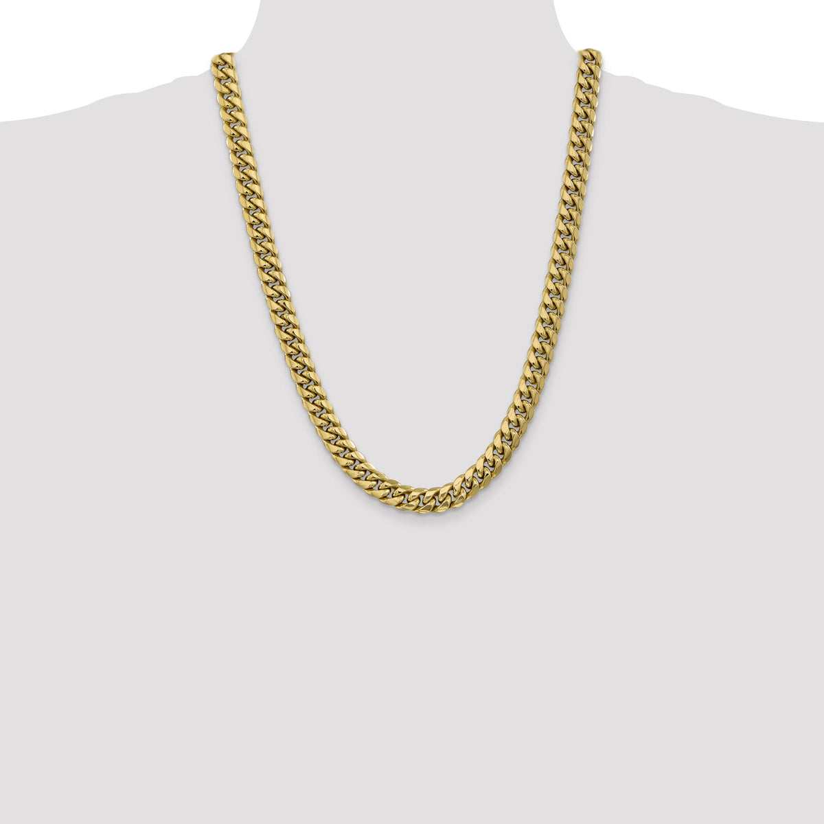 14k 9.3mm Semi-Solid Miami Cuban Chain-BC157-24