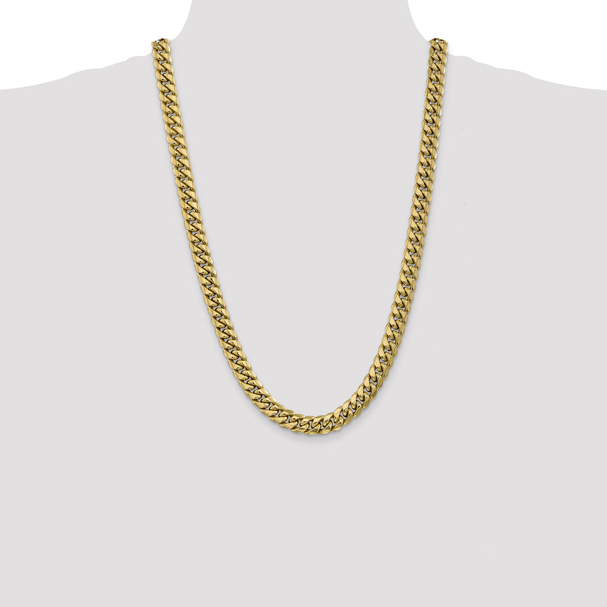 14k 9.3mm Semi-Solid Miami Cuban Chain-BC157-26