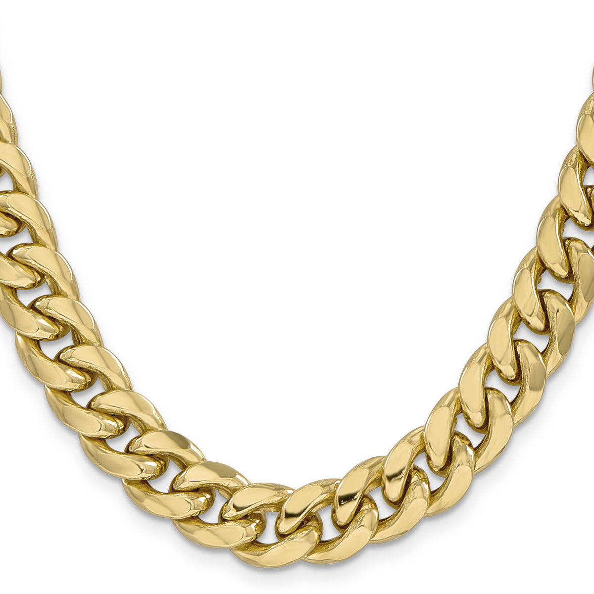 14k 11mm Semi-Solid Miami Cuban Chain-BC158-28