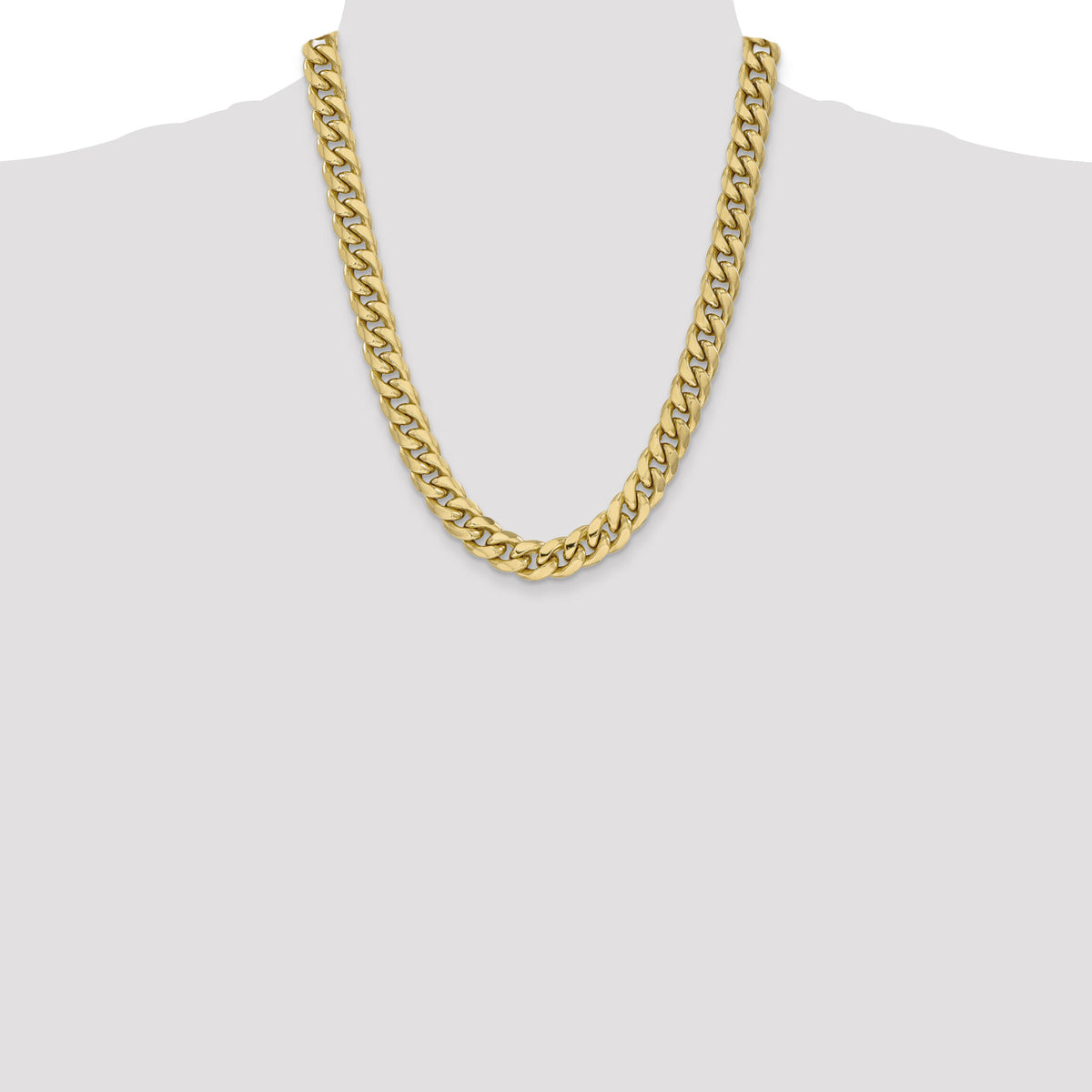 14k 11mm Semi-Solid Miami Cuban Chain-BC158-22