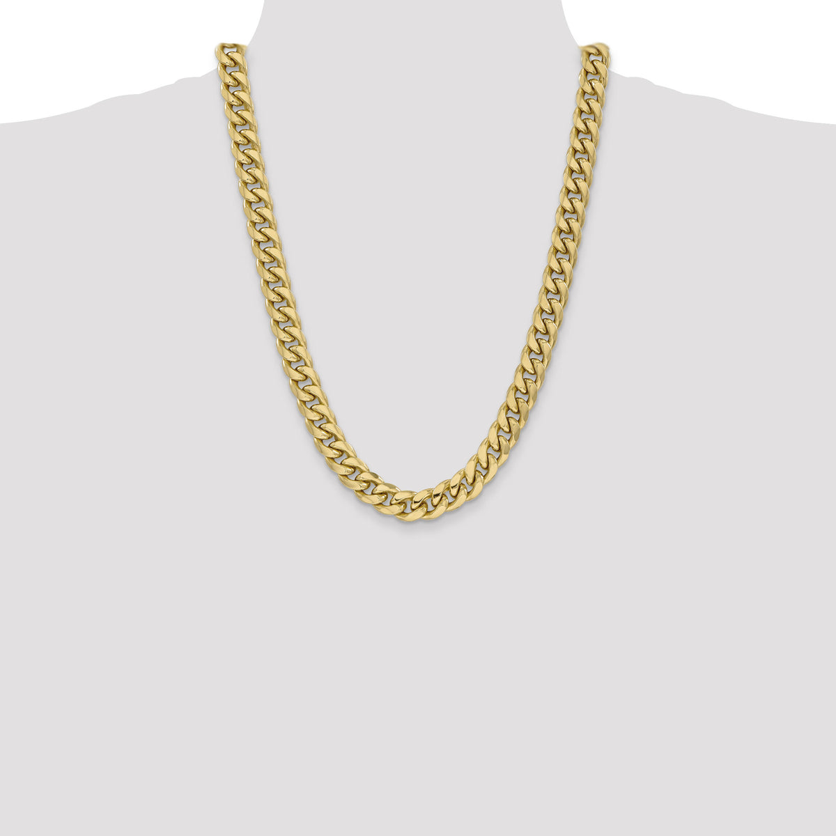 14k 11mm Semi-Solid Miami Cuban Chain-BC158-24
