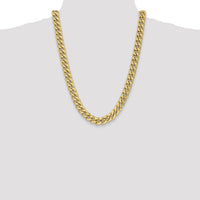 14k 11mm Semi-Solid Miami Cuban Chain-BC158-24