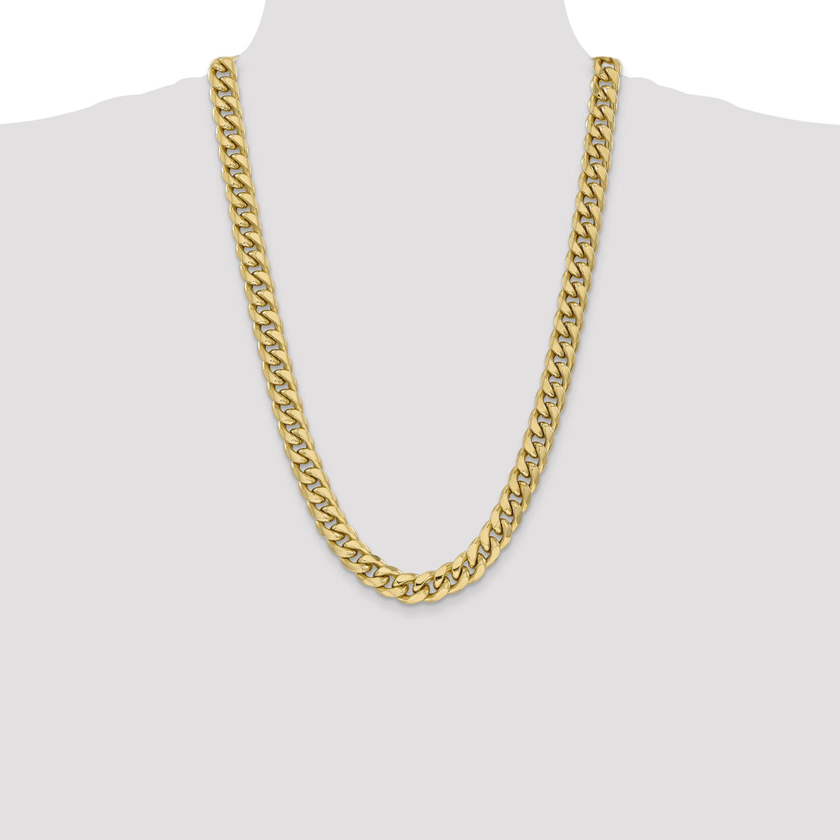 14k 11mm Semi-Solid Miami Cuban Chain-BC158-26