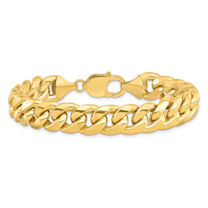 14k 11mm Semi-Solid Miami Cuban Chain-BC158-10