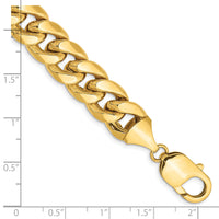 14k 11mm Semi-Solid Miami Cuban Chain-BC158-10