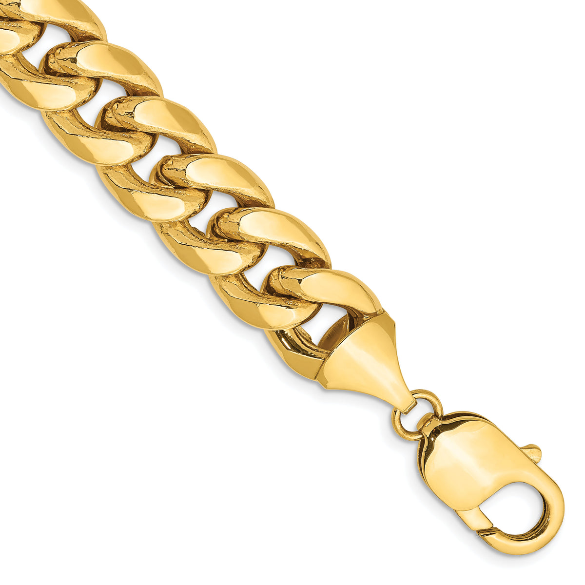 14k 11mm Semi-Solid Miami Cuban Chain-BC158-8