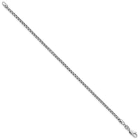 14k White Gold 2.45mm Semi-Solid Round Box Chain-BC162-8