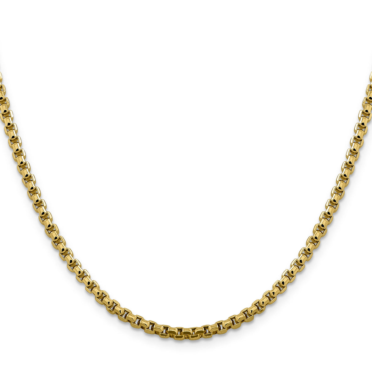 14k 3.6mm Semi-Solid Round Box Chain-BC163-18