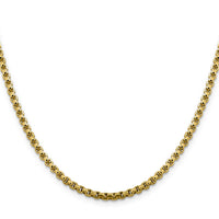 14k 3.6mm Semi-Solid Round Box Chain-BC163-20