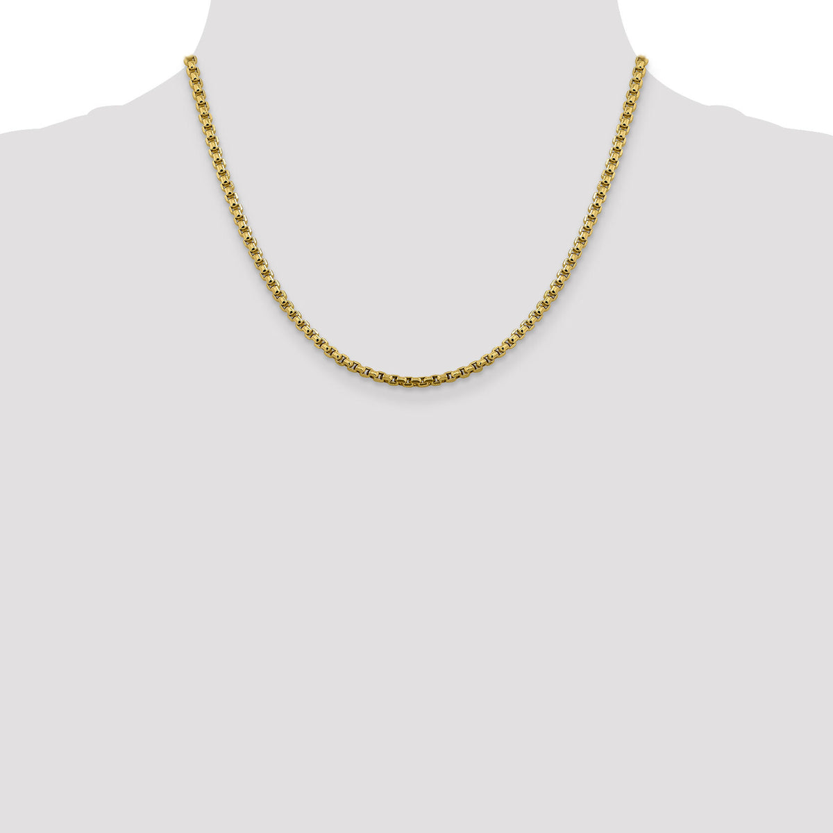 14k 3.6mm Semi-Solid Round Box Chain-BC163-18
