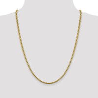 14k 3.6mm Semi-Solid Round Box Chain-BC163-24
