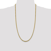14k 3.6mm Semi-Solid Round Box Chain-BC163-28