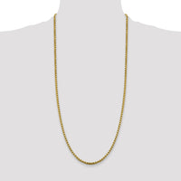 14k 3.6mm Semi-Solid Round Box Chain-BC163-30