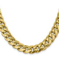 14k 13.2mm Semi-Solid Miami Cuban Chain-BC164-30