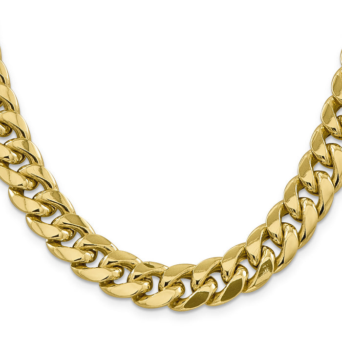 14k 13.2mm Semi-Solid Miami Cuban Chain-BC164-30