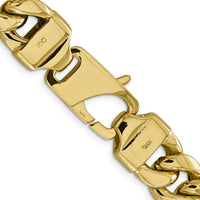 14k 15mm Semi-Solid Miami Cuban Chain-BC165-24