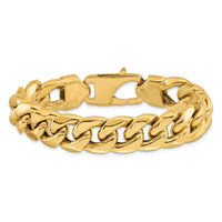 14k 15mm Semi-Solid Miami Cuban Chain-BC165-8