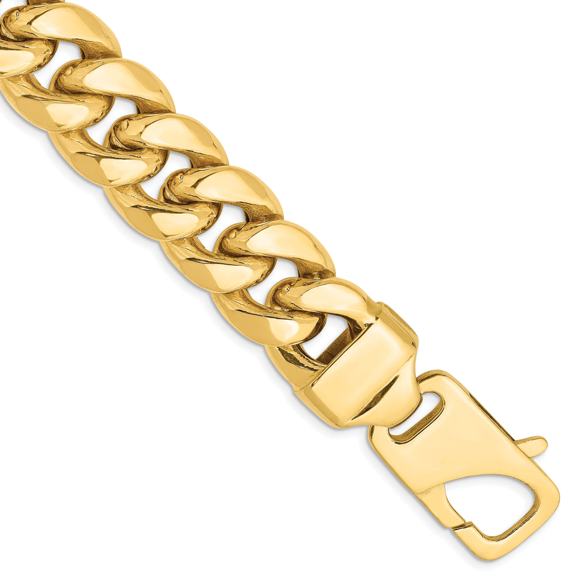 14k 15mm Semi-Solid Miami Cuban Chain-BC165-8