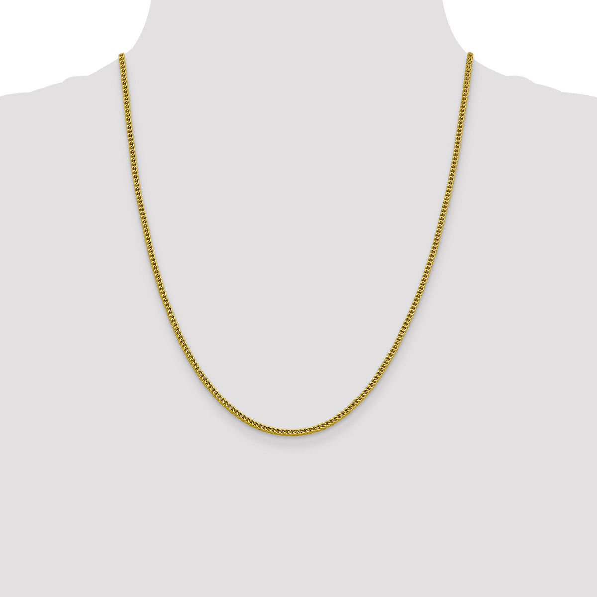14k 2.2mm Semi-Solid Franco Chain-BC166-22