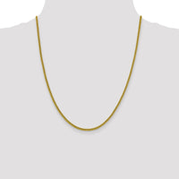 14k 2.2mm Semi-Solid Franco Chain-BC166-22