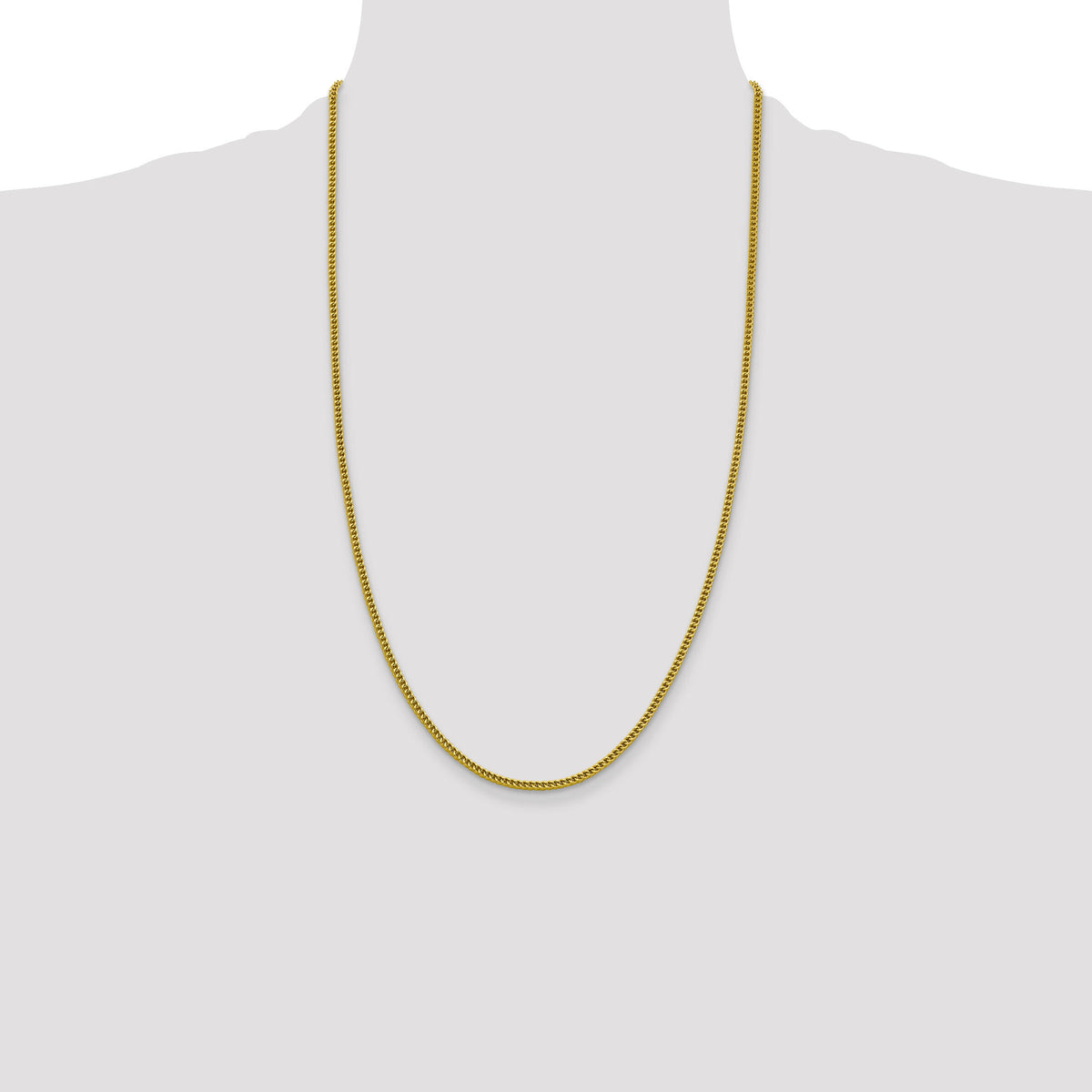 14k 2.2mm Semi-Solid Franco Chain-BC166-26